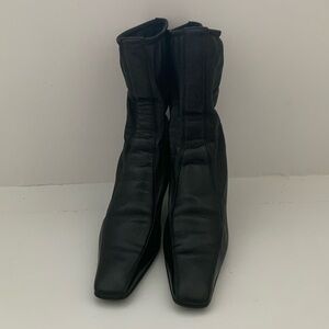 Prada black ankle boots